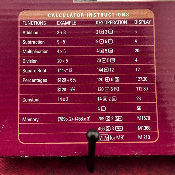 PHILIPPE AMIEL JUMBO DESKTOP CALCULATOR, ELECTRONIC TILT DISPLAY, A4-SIZED - Picture 10 of 11